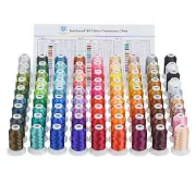 Simthread Polyester Embroidery Thread, 80 Spools Embroidery Machine Thread, 5...