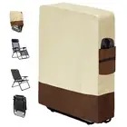 2 Pcs Outdoor Zero Gravity Folding Chair Cover 32x 36.6 Inch Waterproof 420D ...