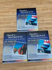 3 PACKAGES SPECIAL MOMENTS PHOTO PAPER FOR INK JET PRINTERS 60 SHEETS,MATTE,4X6