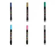 [Uni-Ball] Uni Posca Marker with Flexible Brush Tip - Silver