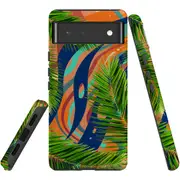 For Google Pixel 6 Case, Shielding Back Cover,Leaves
