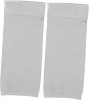 GANAZONO 1Pair Elastic Elbow Sleeves for Relief and Scar Coverage Comfortable Protective Arm Sleeves for Sports Daily Activities Unisex Fits All Grey