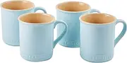 Chasseur La Cuisson Mug 4 Piece Set, 350 ml Capacity, Duck Egg Blue