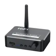 HD Bluetooth 5.2 Audio Receiver Hifi Stereo Music CD-Quality Sound 3.5mm AUX Coa