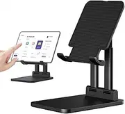 Tablet Stand, Portable iPad Stand Holder for Desk Portable Monitor Adjustable & Foldable,4.72 in. Wide,Super Sturdy,Travel Essentials for Tablets 7-15"/ iPad Pro 12.9,10.5,9.7/PS/Switch 4.7"-15.6"