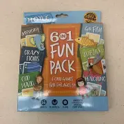 NEW Playing Cards Multi Game Pack 6 Fun Games in 1 Box Set Go Fish Memory etc…