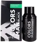 Colors Black Intenso by Benetton for Men Eau de Parfum Spray Cologne 2oz New