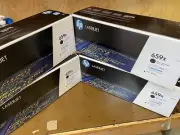 4! HP 659A HIGH CAPACITY W2010X 659X BLACK TONER BRAND NEW AND GENUINE As PICT.