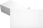 100 x Blank Index Cards, Postcards, Blank, 14.5 x 9.5 cm, White Kraft Paper Cards, Index Cards, Folding Cards, Blank for Presentation Cards, Learning Cards, Greeting Cards
