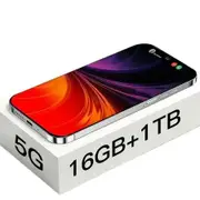 I15 Pro Max 5G phone 16GB RAM 1TB ROM Android 12.0 Max 128G 6.54Inch Screen 5MP 16MP Camera 5000mAh Battery Dual Sim Card Mobile Smart Phone Col.White