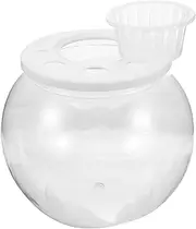FUTUREORYY Tabletop Fish Tank Transparent Aquarium Bowl for Goldfish and Turtles Easy Maintenance Design for Home and Office Decor Creative Plastic Fish Bowl