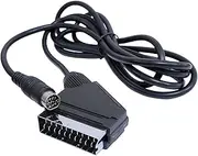 1.8 Meters Real RGB AV Scart Cable TV Lead Compatible with Sega Saturn