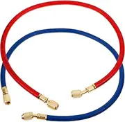 GLEAVI 2pcs Air Conditioning Recharge Hose Kit Refrigerant Filling Tool for Automotive Maintenance Easy to Use and Install Suitable for Car Models
