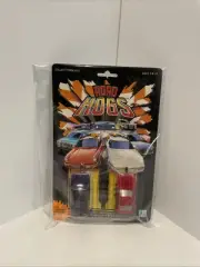 1987 HASBRO ROAD HOGS PULL-BACK MOTORIZED ACTION CARS Purple & Red Car