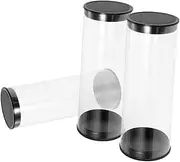 TOGEVAL 3pcs Golf Tube Portable Ball Case Golfs Display Holder Golfing Supplies Clear Tubes with Caps Golf Case Portable Golfs Case Clear Golfs Ball Containers Plastic Golfs Ball Holder