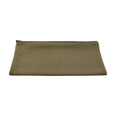 Piano Tuning Tool Bag Durable Micro Fiber With Soft Lining Zipper Closure- Brown