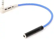 ROBAUN 6.35mm Male to Female Extension Cord Cable Right Angle Stereo 6.35 Male Female Adapter Line Wire Connector 1/4" Cable(Blue,15m)