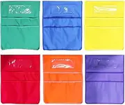 Chairback Buddy Pocket Chart Classroom Pockets Organizer Seat Bag Classroom Name Tag 2 Slot 1 and with Pockets