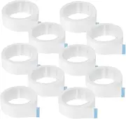 SOESFOUFU 10 Rolls Eyelash Extension Tape Wide Roll Breathable Self Adhesive Lash Tape for Makeup Salon Skin Friendly for Easy Use and Removal for Lash Extension Techniques
