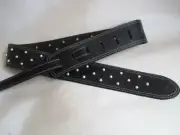 UNIQUE BLACK LEATHER PEARL ENCRUSTED GUITAR/ BASS STRAP