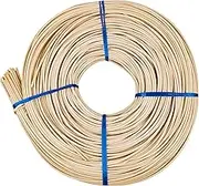 3 mm Round Reed # 4 | 1 Pound Coil | Rattan Reed for Basket Weaving and Wicker Furniture Making | Basketry, Wicker Weaving and Wicker Repair Supplies | UA-300RR