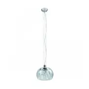 Contemporary Pendant Light E14 in Chrome Superlux Lighting - CR2127-1P
