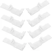 Mobestech 8pcs Curtain Accessories Valance Clamp Reusable Valance Clip Blind Clips Replacement Curtain Clips Shower Curtain Clip Curtain Clips for Blinds Blind Replacement Parts See White
