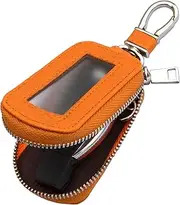 Yuoyar Universal Key Fob Covers for Car Keys - Premium Leather Key Fob Case - Car Key Fob Holder for Auto Remote Key Fob, Orange