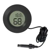 Digital LCD Monitor Round Humidity Temperature Gauge for Reptile Incubator