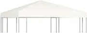 vidaXL Classic White Garden Marquee with Curtains - 360x312x265 cm – Powder-Coated Steel Frame – 180 g/m² Polyester Fabric