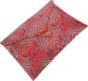 Tofficu Embroidery Cloth Bag for Scriptures and Sundries Storage Compact Lightweight Buddhist Pouch with Delicate Chinese Style Pattern for and Easy Carrying