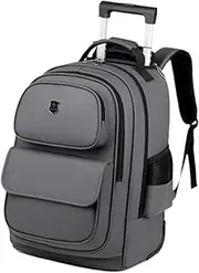 [BWOFJGWH] Laptop Backpack, Suitcase with Wheels, Oxford, Rolling Laptop Briefcase, Trolley, Business Cabin Bag for Overnight Stays, Women And Men