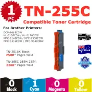 1x Compatible Toner TN251 TN255 TN-251BK TN-255 Cyan For Brother HL3150CDN
