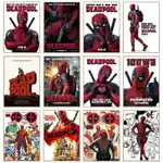 DEADPOOL MARVEL電影畵布繪畵SUPERHEROS海報和版畵客廳墻壁裝飾CUADROS的墻壁藝術圖片