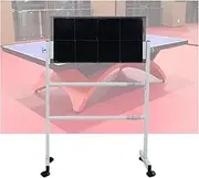 Table Tennis Rebound Board,Solo Training Equipment with 8 Rubbers,Ping Pong Return Board Trainer,for Indoor/Outdoor School Gym