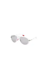 Moncler Navigaze Pilot-Framed Sunglasses 57 White
