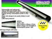 168 White LED Linear Underwater Waterfall Pond Aquarium Light