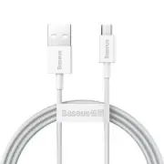 USB2.0 type A to micro USB cable 1m white Superior series BASEUS
