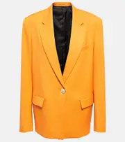 [The Attico] The Attico Bianca wool-blend blazer AU 6 orange