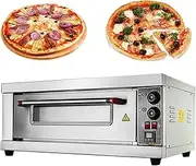 Pizza Maker Countertop Multifunctional Oven, Large Capacity Baking Oven Single Layer Pizza Cake Bread Baking Oven, Stainless Steel Snack Toaster Oven Commercial Conveyor Toaster for Home Restaurant