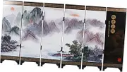 MERRYHAPY Mini Folding Screen Decoration Antique Chinese Panel Screen Ornament for Home Office Table Space-Saving Divider Choice Craftsmanship