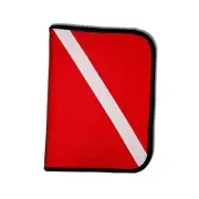 Scuba Diving Log Book - Red Cordura Diver Down Flag Three-Ring Binder