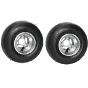 2pcs 10x4.50-5 Go Kart Front Slick Wheel Rim Tyre 5" Drift Trike Racing Cart ATV