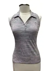 Travis Matthew Sydney Featherweight Sleeveless Polo - Moonscape Multicolored