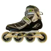 ROLLERBLADE TEMPEST 90 W WOMENS 10.5 SILVER/GREEN 073023007C1
