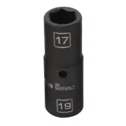 Steelman 1/2 in. Drive 6 Point 17mm x 19mm Impact Flip Socket 99560