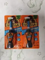 2 Gorilla Micro Precise Super Glue, 0.19 oz, Clear. New