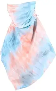 [MOBUTOFU] Sun for Women Chiffon Scarf Veil Neck Protector Breathable for Outdoor