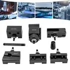Wedge Type Quick Change Tool Post Set Mini Lathe Steel Material Parts Black AU