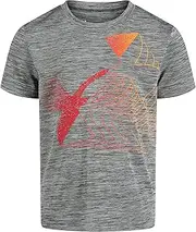 [Under Armour] Boy's Tech Repeat Short Sleeve (Little Kids/Big Kids) Pitch Gray 5 Little Kid